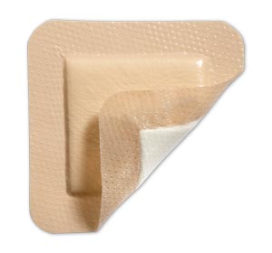 Silicone Foam Dressing Mepilex® Border 4 X 4 Inch Square Silicone Adhesive with Border Sterile