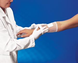 Elastic Net Retainer Dressing Surgilast® Tubular Elastic 25 Yard Size 4 White Large Hand / Arm / Leg / Foot NonSterile