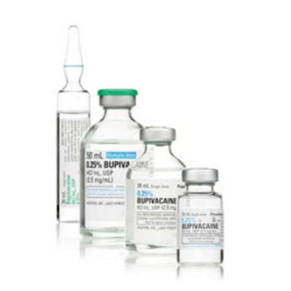 Bupivacaine HCl, Preservative Free 0.25%, 2.5 mg / mL Injection Single Dose Vial 10 mL