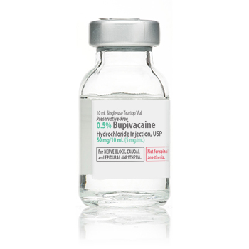 Bupivacaine HCl, Preservative Free 0.5%, 5 mg / mL Injection Single Dose Vial 10 mL