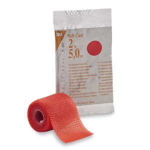 Cast Tape 3M™ Scotchcast™ Soft Cast 2 Inch X 12 Foot Fiberglass Red