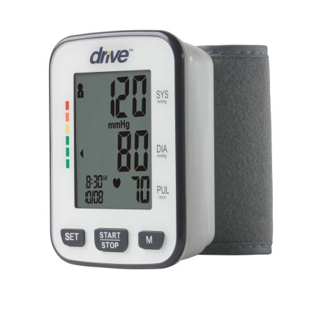 Digital Blood Pressure Monitor Drive™ 1-Tube Automatic Inflation Wrist Unit Adult Medium Wrist Cuff