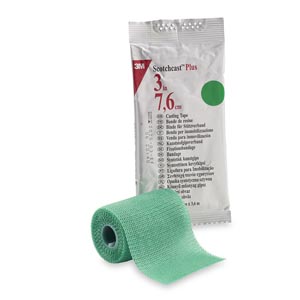 Cast Tape 3M™ Scotchcast™ Plus 3 Inch X 12 Foot Fiberglass / Resin Green