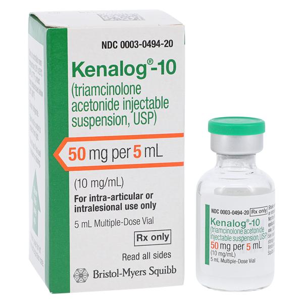 Kenalog®-10 Triamcinolone Acetonide 10 mg / mL Injection Multiple Dose Vial 5 mL