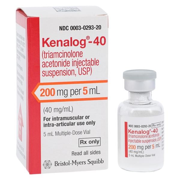 Kenalog®-40 Triamcinolone Acetonide 40 mg / mL Injection Vial 5 mL