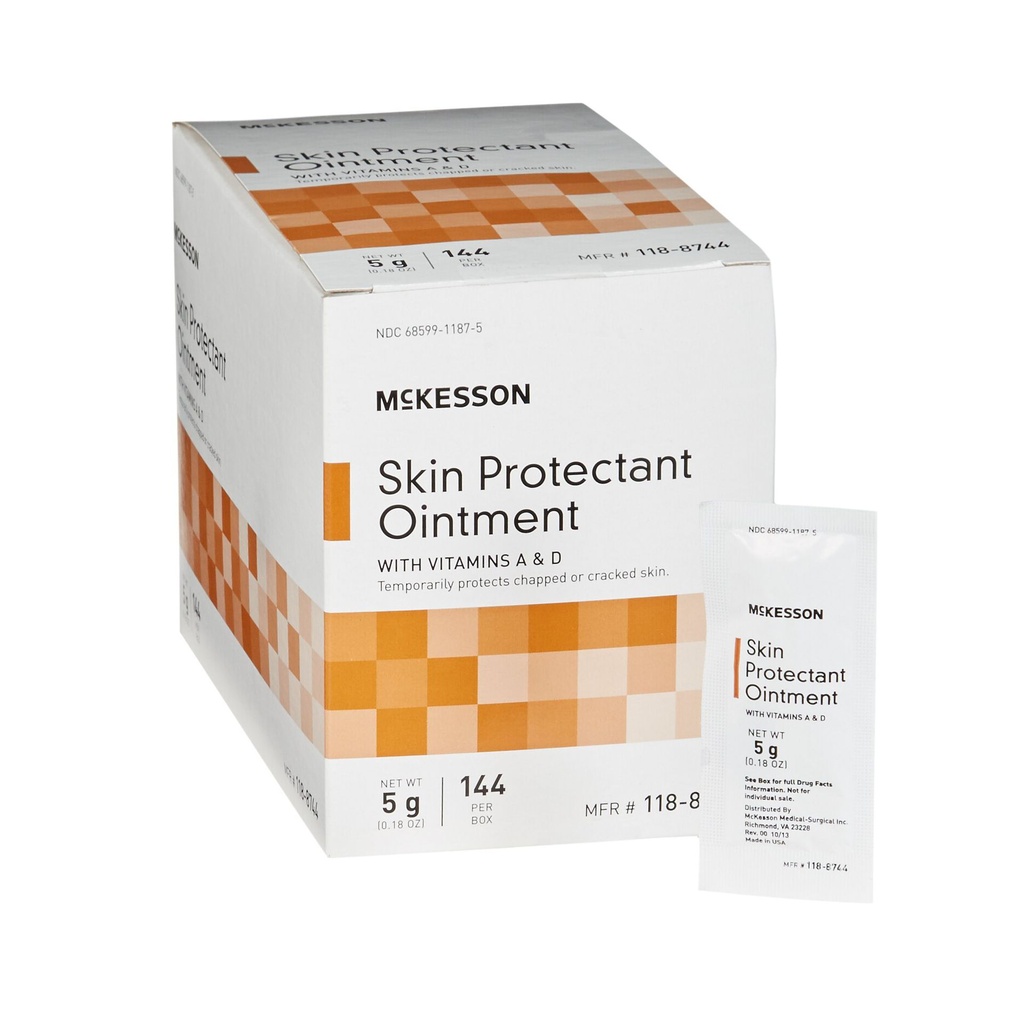 Skin Protectant McKesson 5 Gram Individual Packet Unscented Ointment