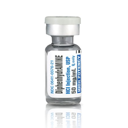 Diphenhydramine HCl 50 mg / mL Injection Vial 1 mL