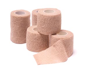 Cohesive Bandage 2 Inch X 5 Yard Standard Compression Self-adherent Closure Tan NonSterile