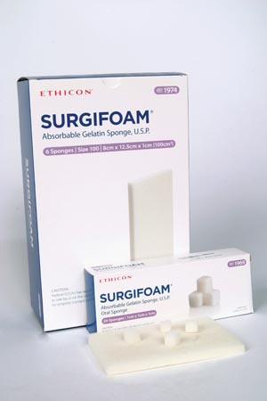 Hydrogel Dressing Surgifoam® 2 cm X 6 cm X 7 mm Sterile