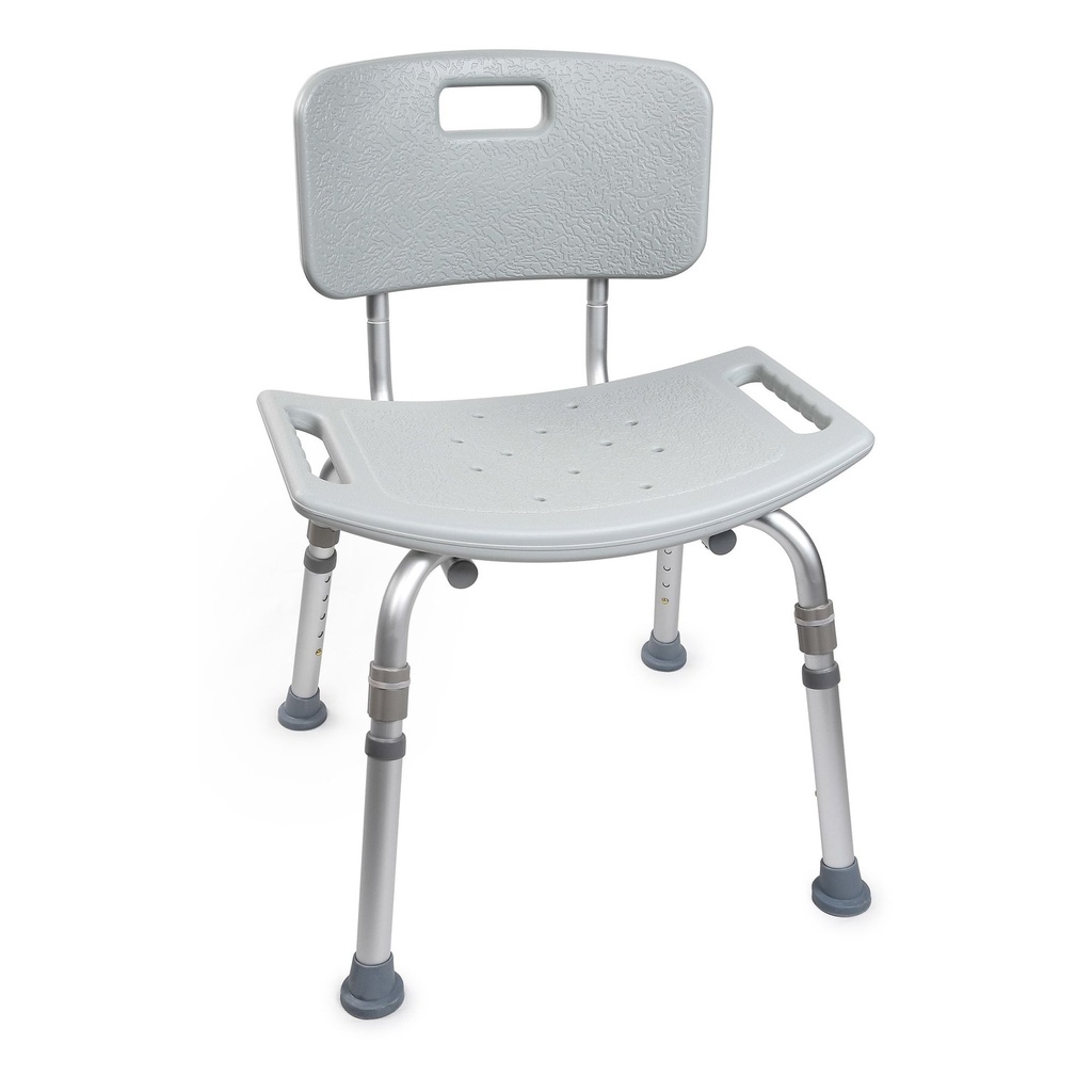 Bath Bench McKesson Without Arms Aluminum Frame Removable Back 19-1/4 Inch Seat Width