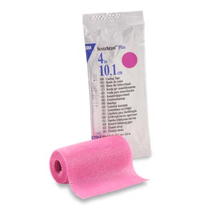 Cast Tape 3M™ Scotchcast™ Plus 4 Inch X 12 Foot Fiberglass / Resin Bright Pink