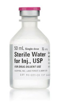 Diluent Sterile Water for Injection, Preservative Free Injection Single-Dose Vial 50 mL