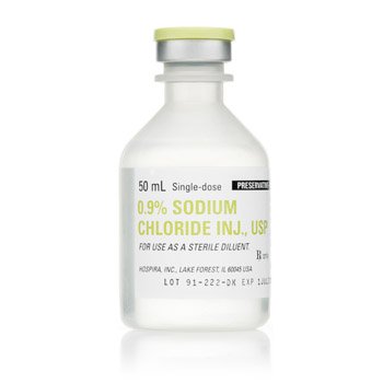 Diluent Sodium Chloride, Preservative Free 0.9% Solution Single-Dose Vial 50 mL