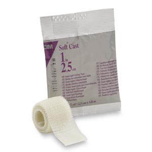 Cast Tape 3M™ Scotchcast™ Soft Cast 1 Inch X 6 Foot Fiberglass White