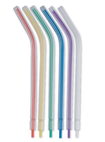 Air/Water Syringe Tips, Plastic Core, Disposable, Rainbow, 250/bg