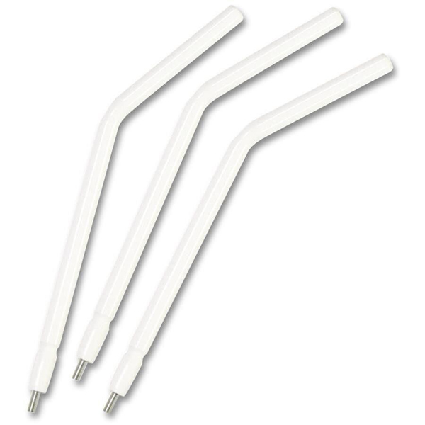 Air/Water Syringe Tips, Metal Core, Disposable, White, 250/bg