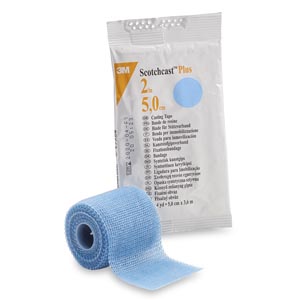 Cast Tape 3M™ Scotchcast™ Plus 2 Inch X 12 Foot Fiberglass / Resin Light Blue