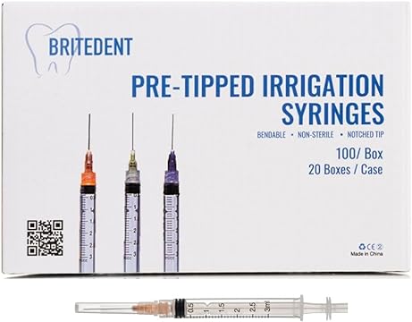Irrigation Syringe Combo, 3cc, 25G x 25mm, 100/bx, 20 bx/cs