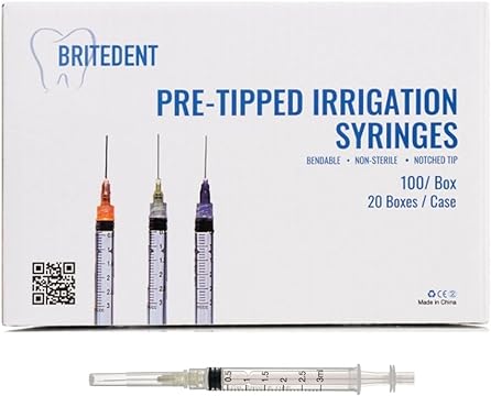 Irrigation Syringe Combo, 3cc, 27G x 25mm, 100/bx, 20 bx/cs