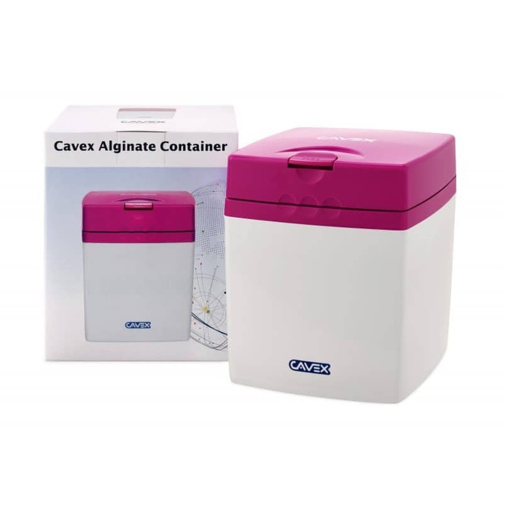Alginate Storage Container, Pink, Includes: Powder Scoop &amp; Measuring Cup, 1/bx