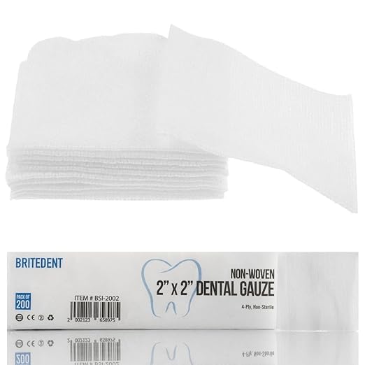 Non-Woven Gauze Sponge, 2&quot; x 2&quot;, Non-Sterile, 4-Ply, 200/bx 25 bx/cs