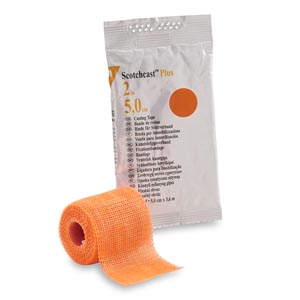 Cast Tape 3M™ Scotchcast™ Plus 2 Inch X 12 Foot Fiberglass / Resin Bright Orange