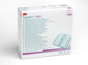 Foam Dressing 3M™ Tegaderm™ High Performance 3-1/2 X 3-1/2 Inch Fenestrated Square Non-Adhesive without Border Sterile