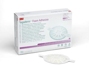 Foam Dressing 3M™ Tegaderm™ High Performance 4 X 4-1/2 Inch Oval Adhesive with Border Sterile