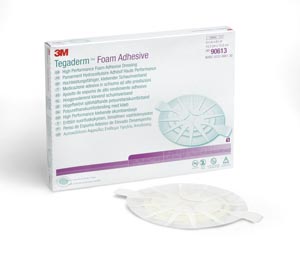 Foam Dressing 3M™ Tegaderm™ High Performance 5-5/8 X 6-1/8 Inch Oval Adhesive with Border Sterile