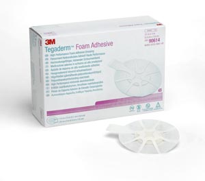 Foam Dressing 3M™ Tegaderm™ High Performance 2-3/4 X 2-3/4 Inch Oval Adhesive with Border Sterile