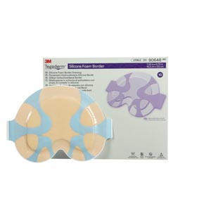 Silicone Foam Dressing 3M™ Tegaderm™ 7-1/4 X 8-3/4 Inch Sacral Silicone Adhesive with Border Sterile