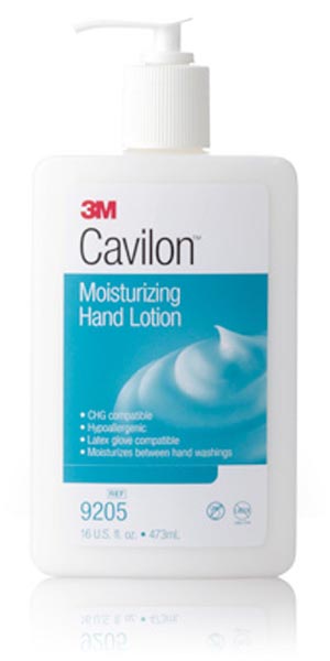 Hand Moisturizer 3M™ Cavilon™ 16 oz. Pump Bottle Unscented Lotion CHG Compatible