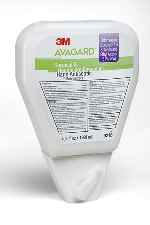 Waterless Surgical Scrub 3M™ Avagard™ 1200 mL Dispenser Refill Bottle 1% / 61% Strength CHG (Chlorhexidine Gluconate) / Ethyl Alcohol NonSterile