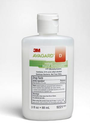 Hand Sanitizer 3M™ Avagard™ D 3 oz. Ethyl Alcohol Gel Bottle