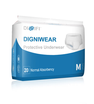 Unisex Adult Absorbent Underwear Dignex® Daily Underwear Disposable Moderate Absorbency