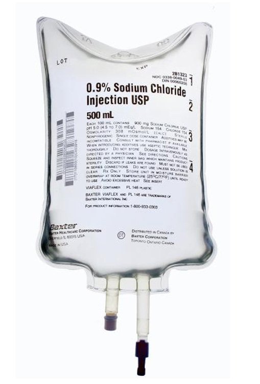 Replacement Preparation Sodium Chloride, Preservative Free 0.9% IV Solution Flexible Bag 500 mL