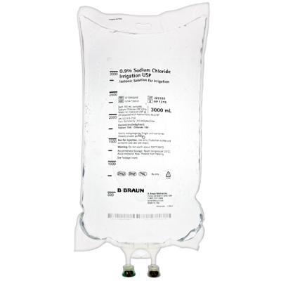 Irrigation Solution Sodium Chloride 0.9% Solution Flexible Bag 3,000 mL