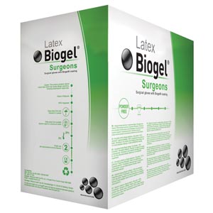 Surgical Glove Biogel® Surgeons Size 7 Sterile Pair Latex Extended Cuff Length Micro-Textured Straw Not Chemo Approved