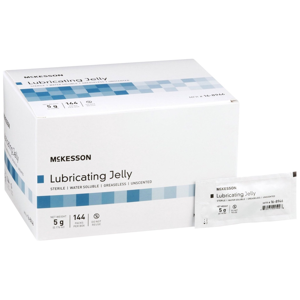 Lubricating Jelly McKesson 5 Gram Individual Packet Sterile