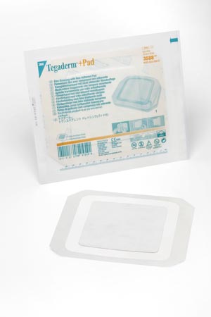 Transparent Film Dressing with Pad 3M™ Tegaderm™ +Pad Square 6 X 6 Inch Frame Style Delivery Without Label Sterile