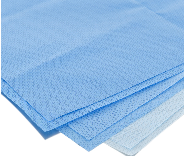 HALYARD* H100 Sterilization Wrap Light Blue 12 X 12 Inch Single Layer SMS Polypropylene Steam / EO Gas / Hydrogen Peroxide