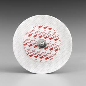 ECG Snap Electrode 3M™ Red Dot™ Monitoring Non-Radiolucent 50 per Pack