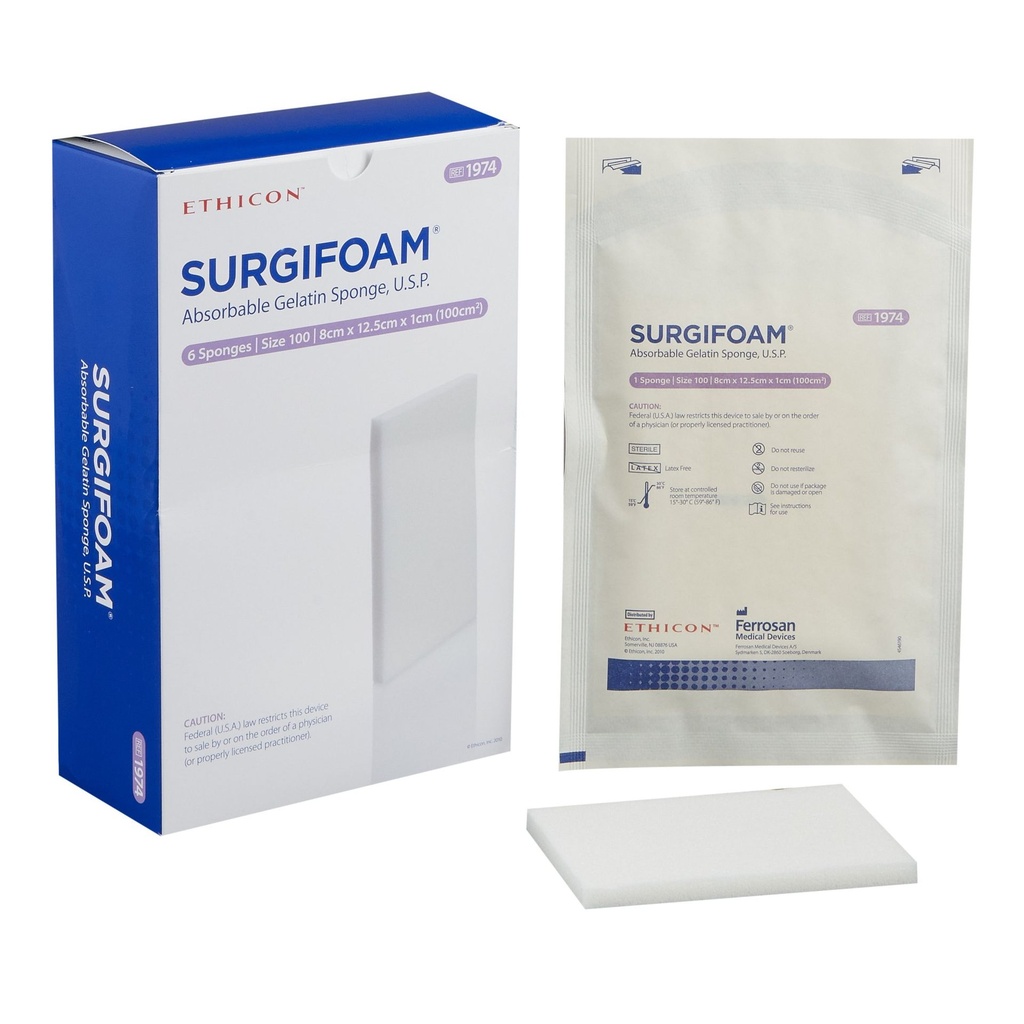 Hydrogel Dressing Surgifoam® 8-1/2 X 12 cm Rectangle Sterile