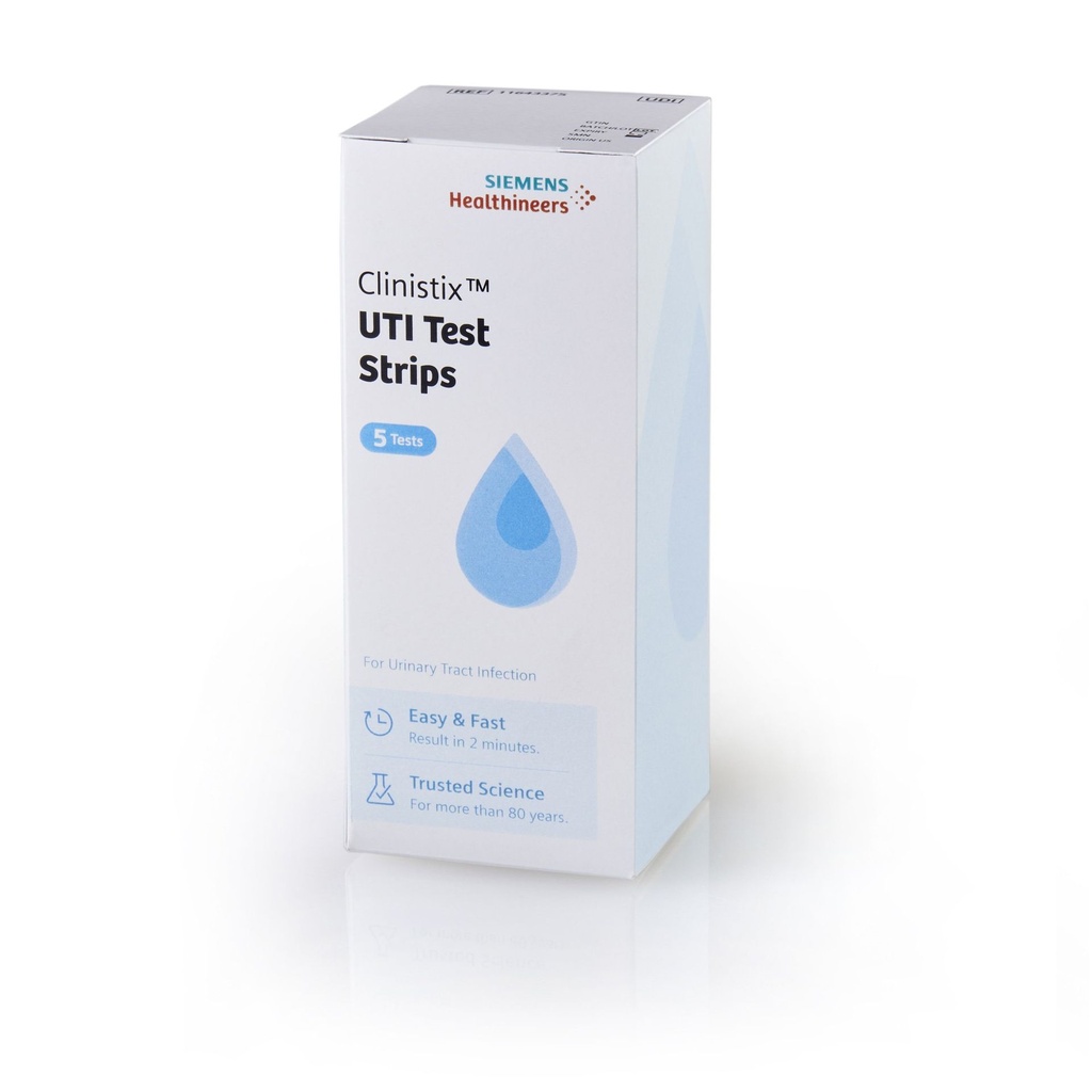 Urinalysis Test Kit Clinistix™ Urinary Tract Infection Detection 5 Tests per Kit CLIA Waived