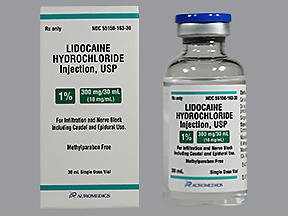 Lidocaine HCl, Preservative Free 1%, 10 mg / mL Injection Single Dose Vial 30 mL