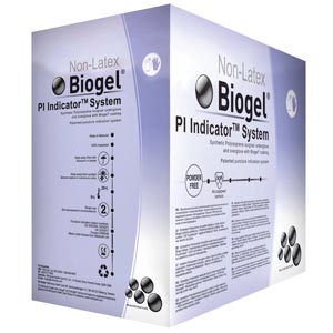 Underglove Biogel® PI Indicator Underglove™ Size 8 Sterile Pair Polyisoprene Smooth Blue Chemo Tested