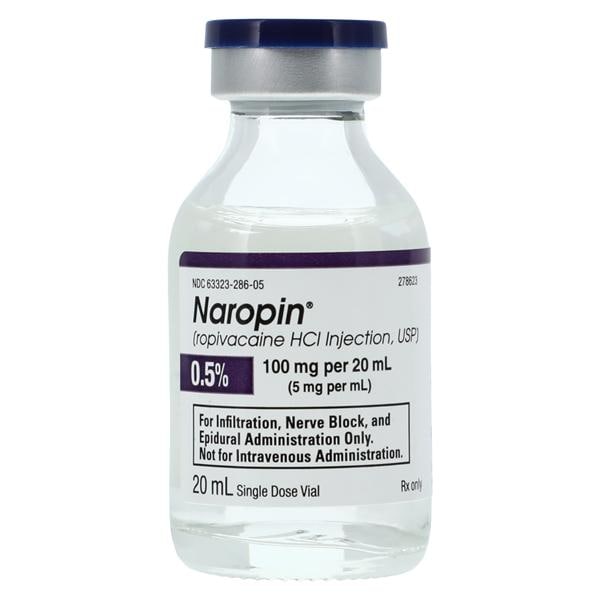 Naropin® Ropivacaine HCl, Preservative Free 0.5%, 5 mg / mL Injection 20 mL