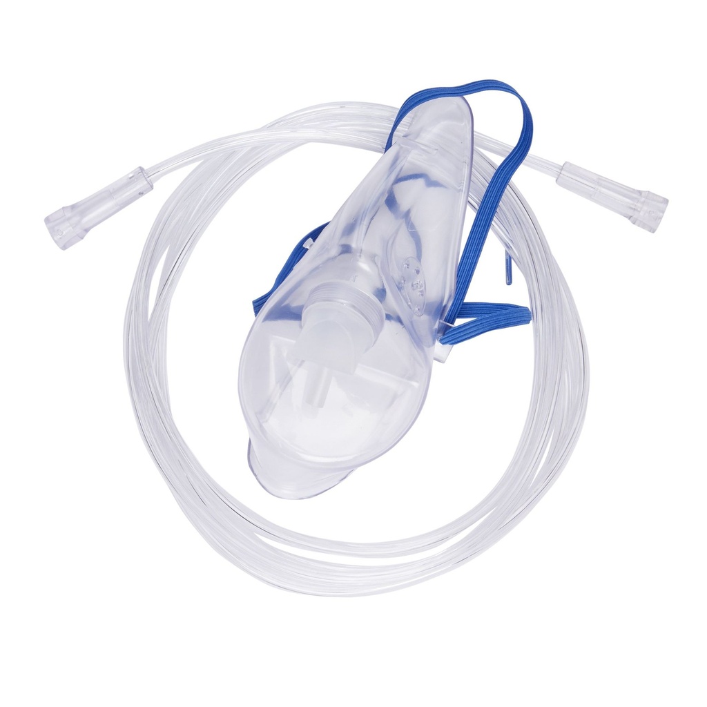 Oxygen Mask McKesson Elongated Style Adult One Size Fits Most Adjustable Head Strap