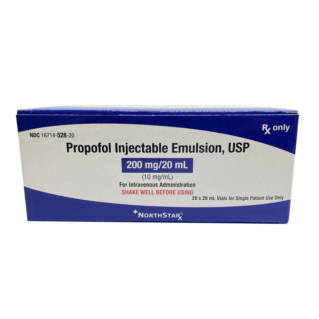 Propofol 1%, 10 mg / mL Injection 20 mL