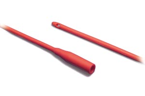 Urethral Catheter Dover™ Rob-Nel™ Round Tip Thermosensitive PVC 18 Fr. 16 Inch